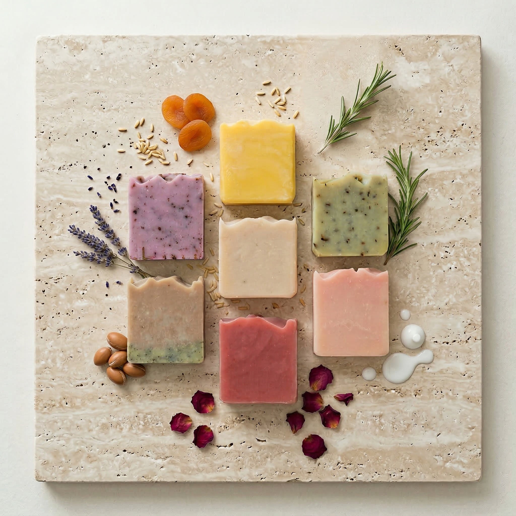 7er Naturseifen Bundle + Gratis Waschlappen - CT Cantony GmbH