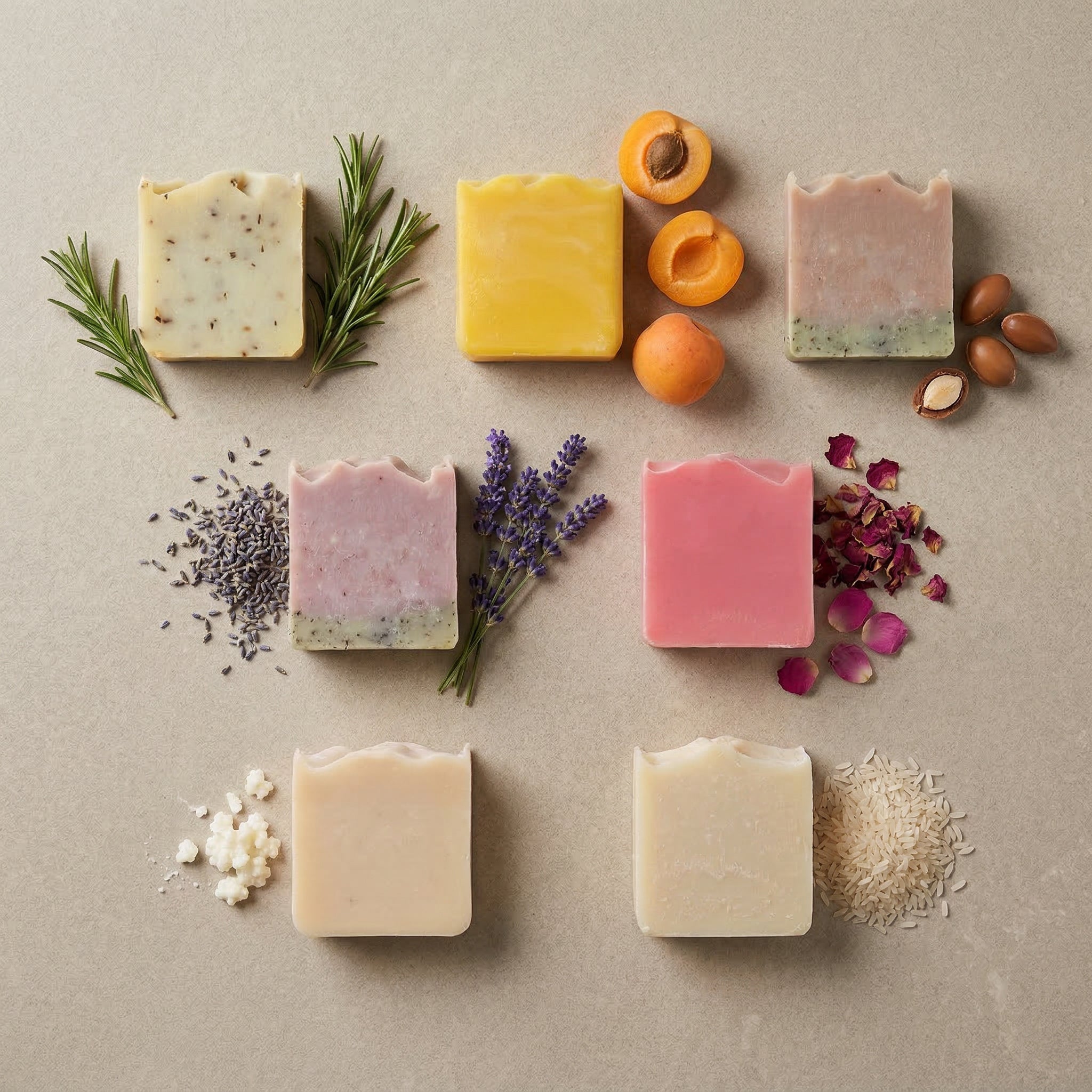 7er Naturseifen Bundle + Gratis Waschlappen - CT Cantony GmbH