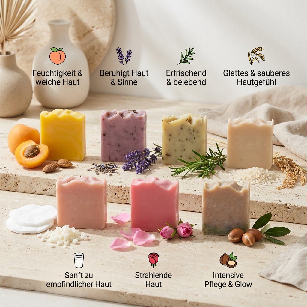 7er Naturseifen Bundle + Gratis Waschlappen - CT Cantony GmbH